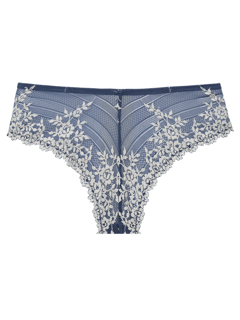 Calcinha Maxi Renda Embrace Lace Wacoal Azul Vintage Indigo