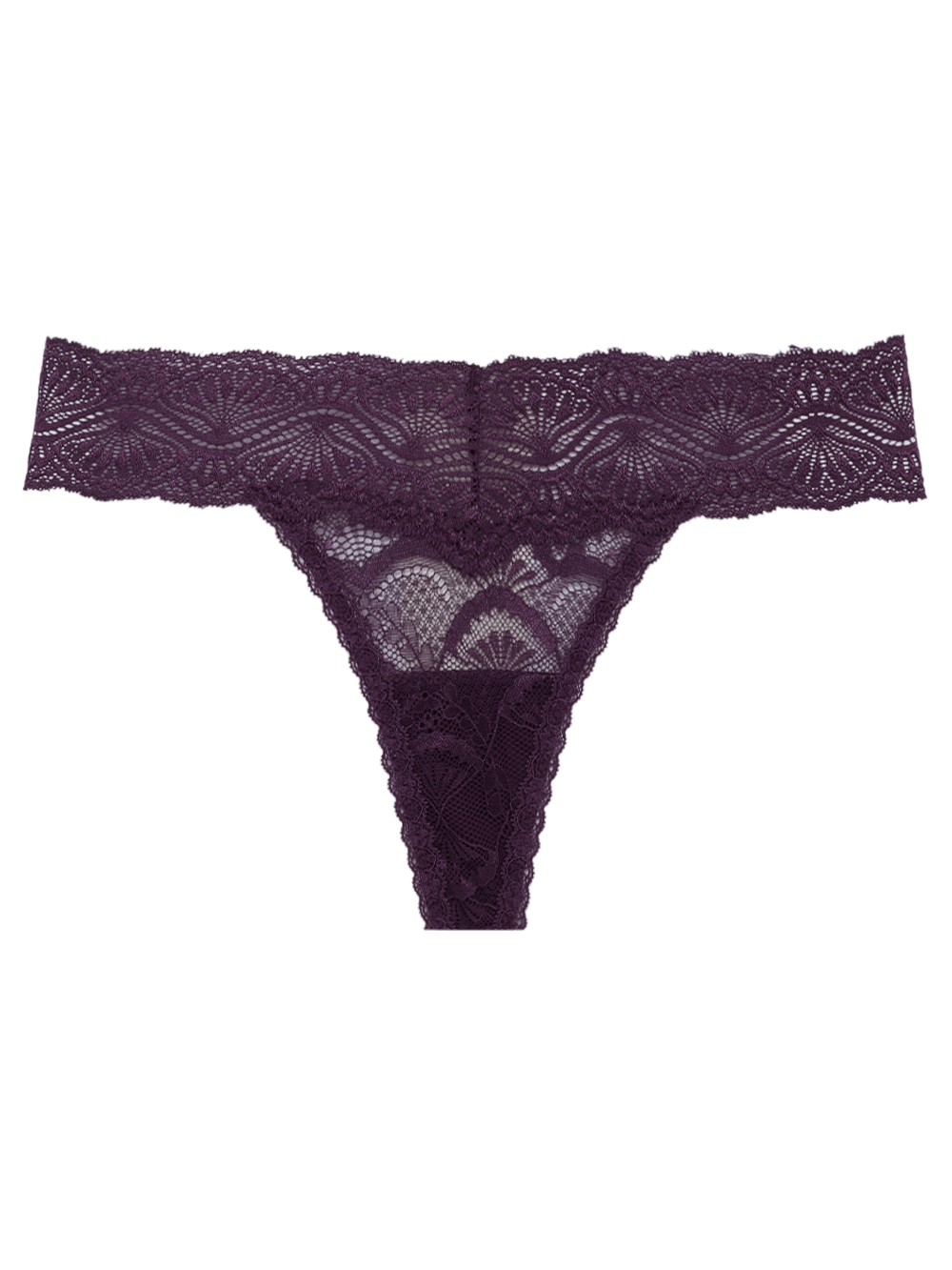 Calcinha Fio Renda Shiny Love Roxo Plum Purple