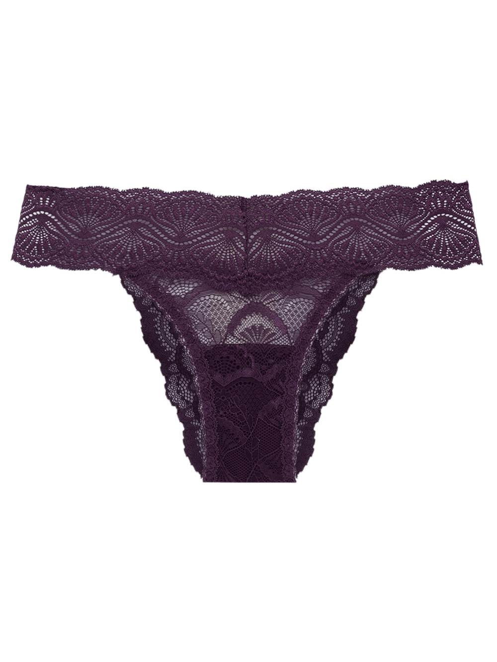 Calcinha Biquíni Renda Shiny Love Roxo Plum Purple
