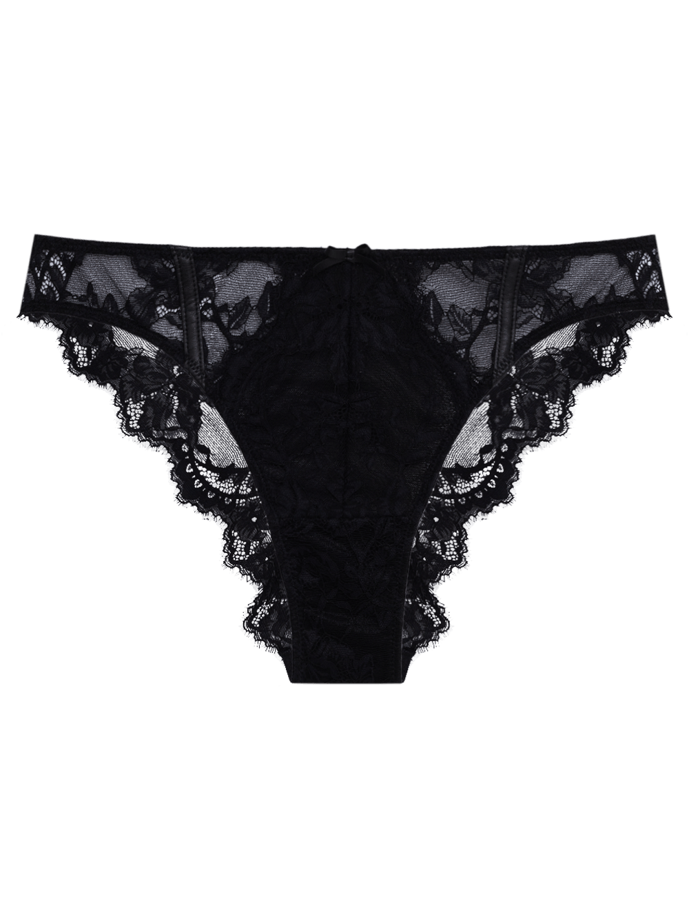 Calcinha Tanga Renda Burn Preto