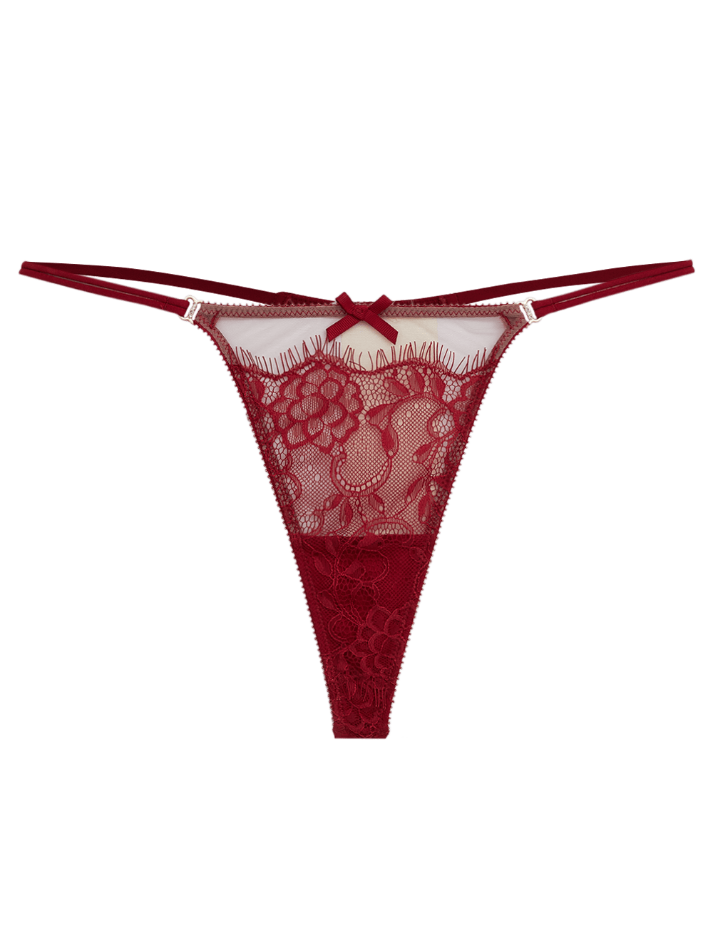 Calcinha Fio String Renda Nuit Vermelho Rio Red