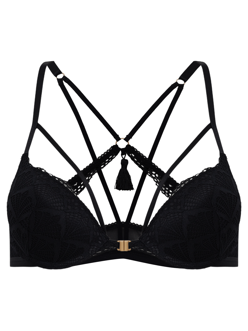 Sutiã Meia Taça Renda Cirque Preto