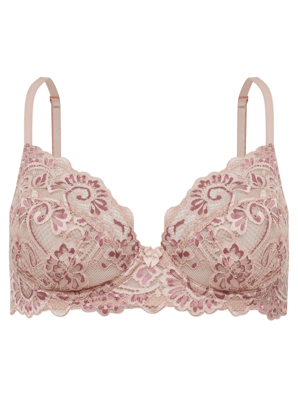 Sutiã Cobertura Total Underwire Renda Midnight Rose Smoke