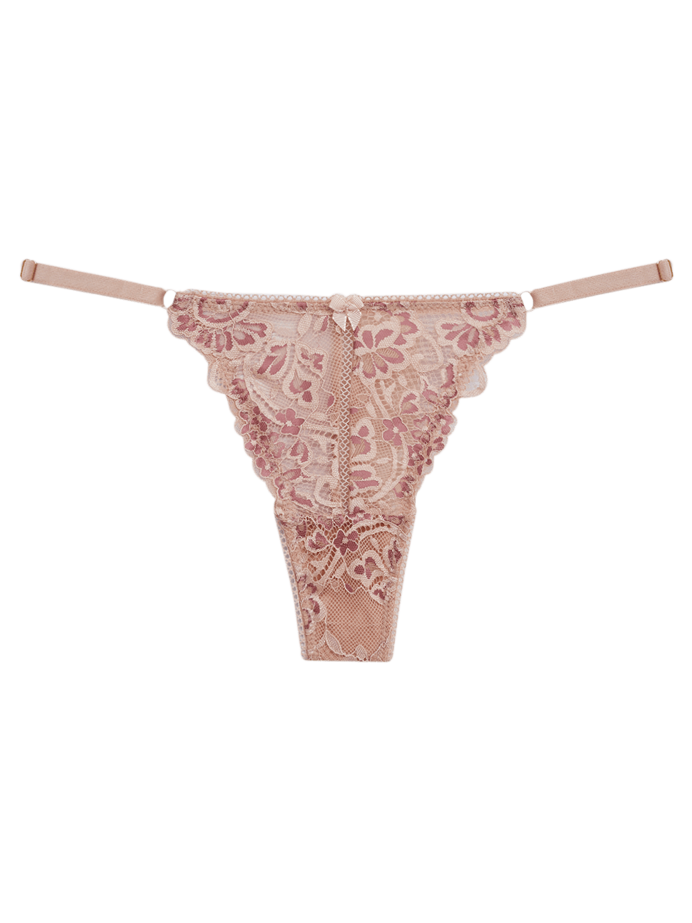 Calcinha Fio String Renda Midnight Rose Smoke