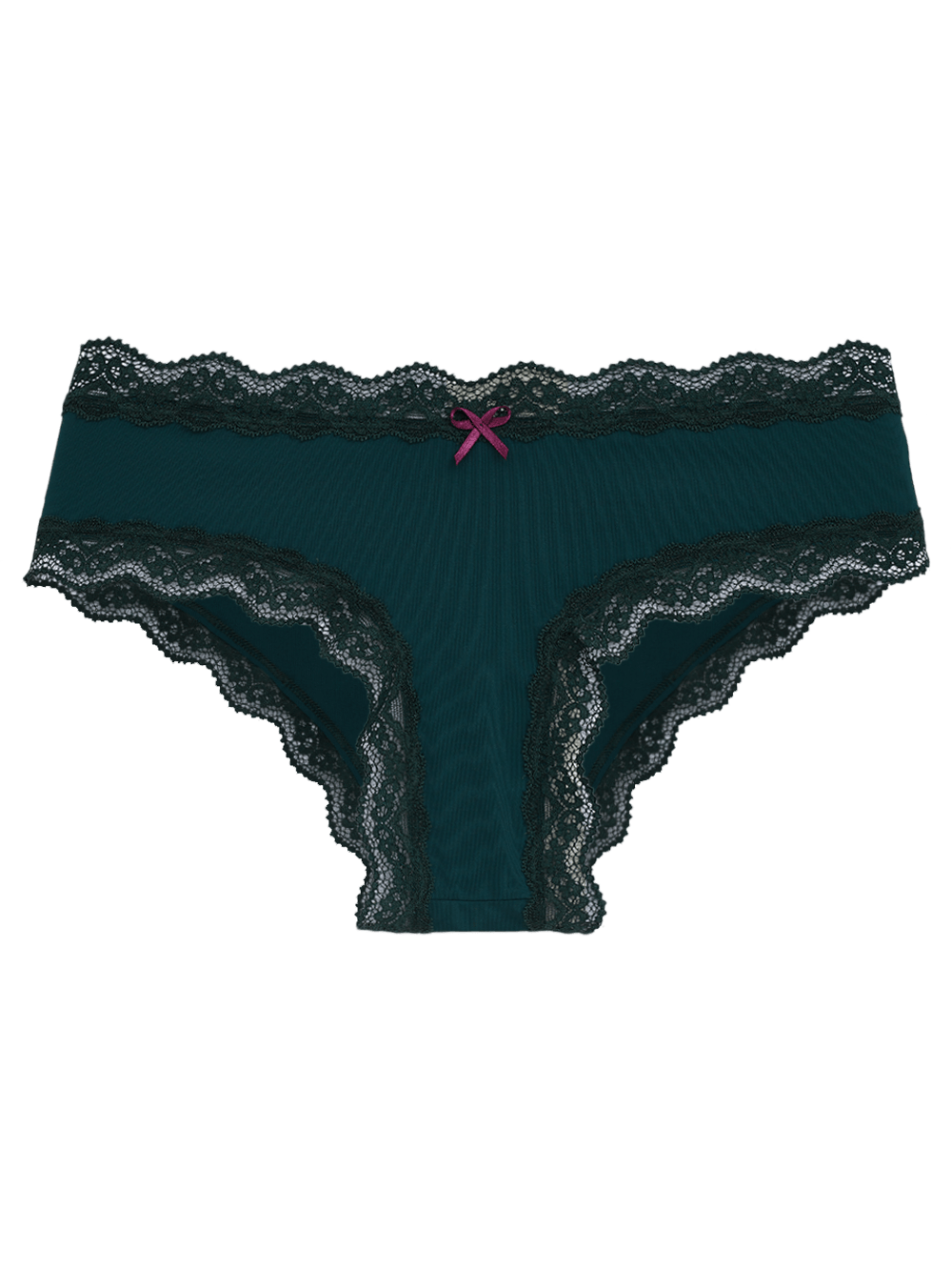 Calcinha Boyshort Microfibra Renda Pop Colors Verde Ponderosa Pine
