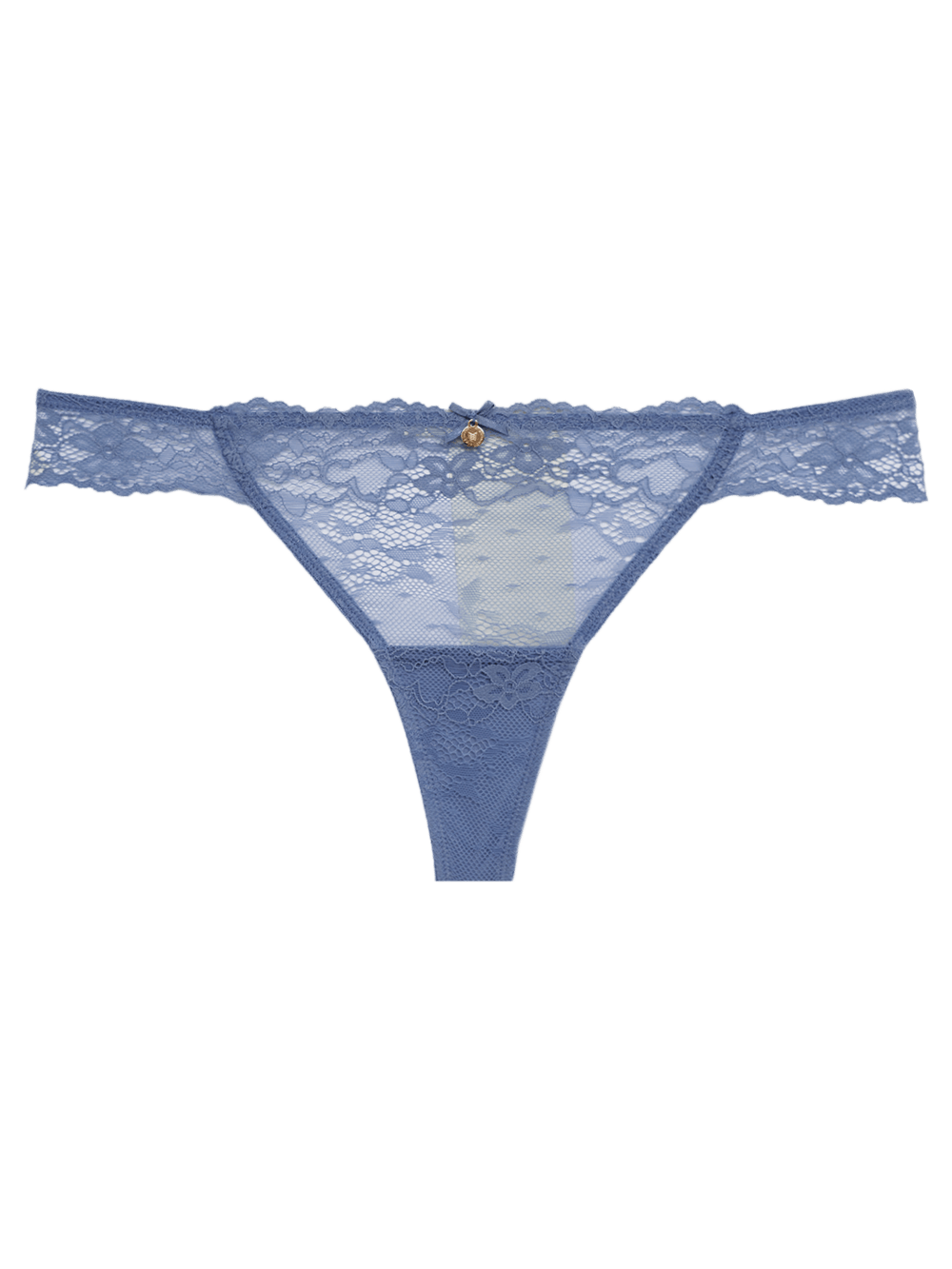 Calcinha Fio Renda Première Azul Country Blue